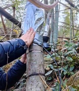 液流傳感器的包裹材料進行修復