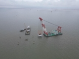 上海市海災(zāi)防治項(xiàng)目順利完成首個套箱安裝
